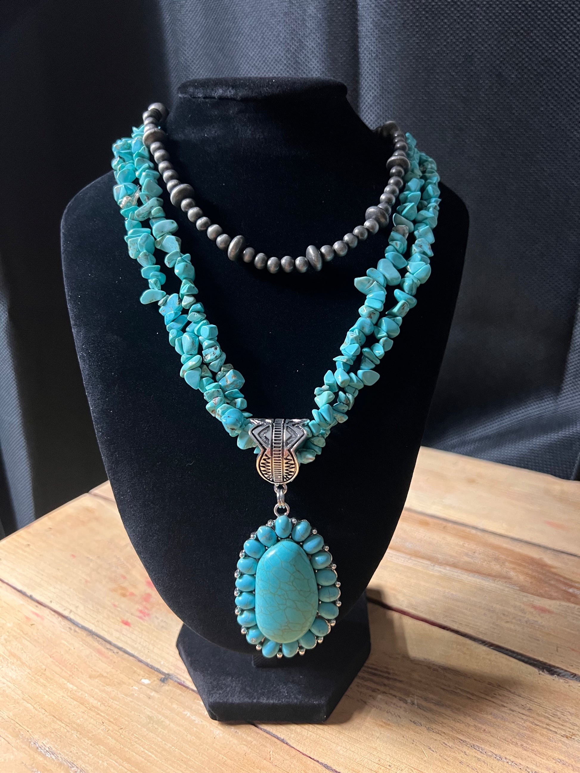 Necklace with earrings
