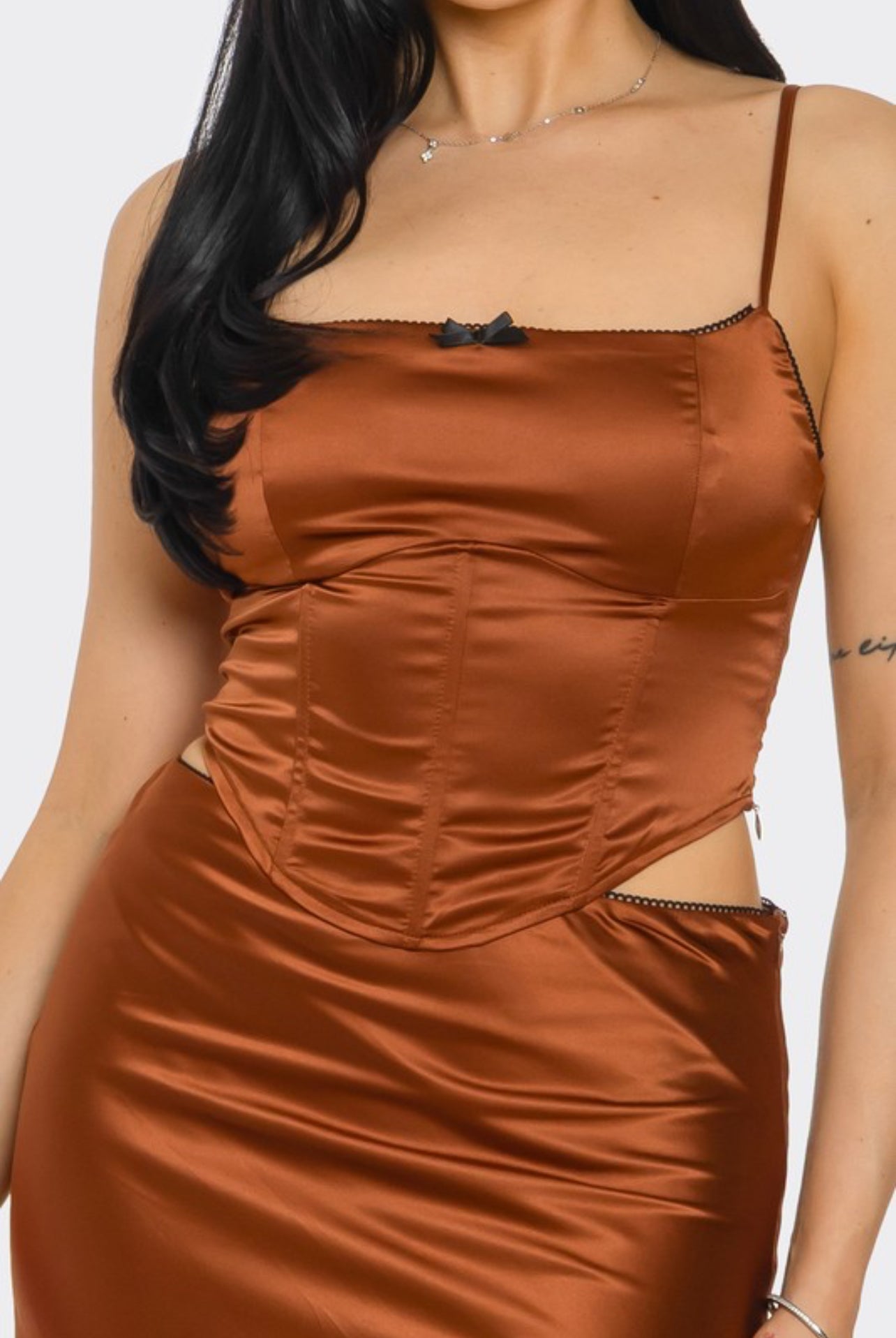 Sexy Satin two piece set