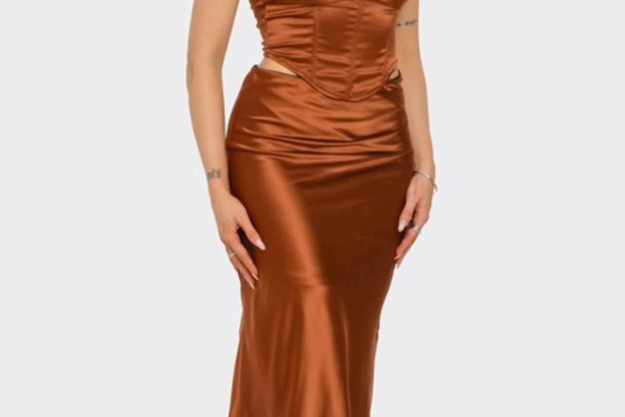 Sexy Satin two piece set