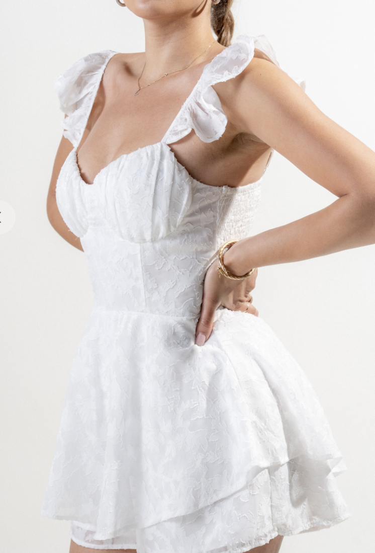 White Lace Romper