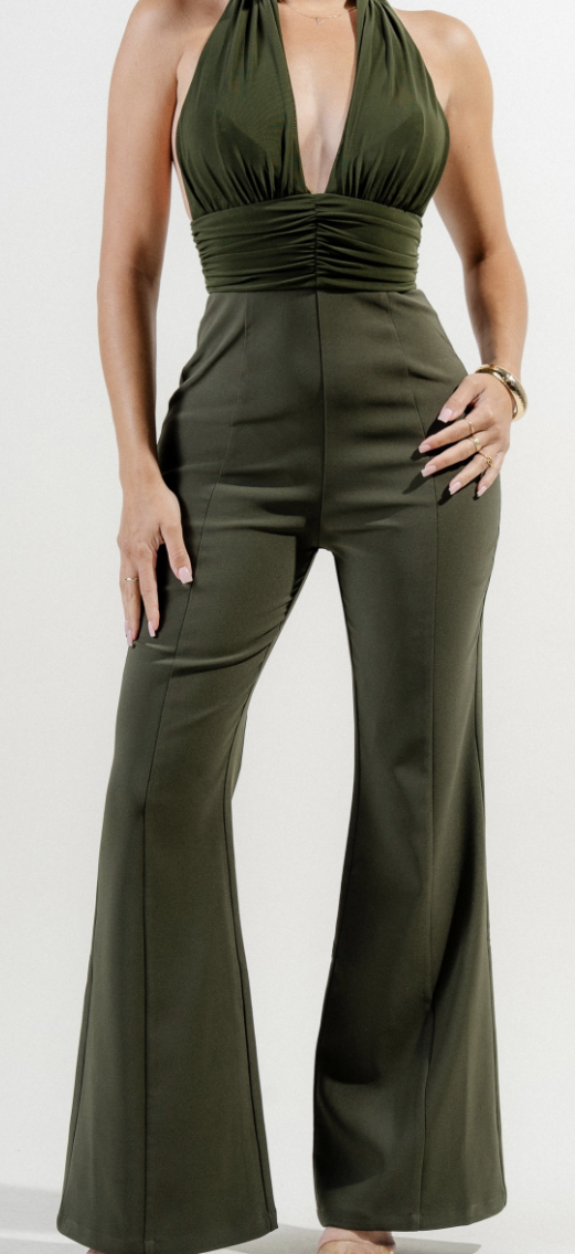 Olive Green Jumpsuit