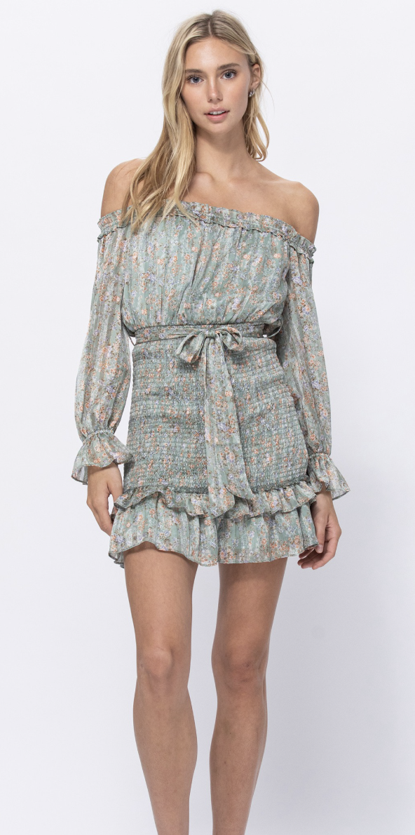 Off shoulder mini dress