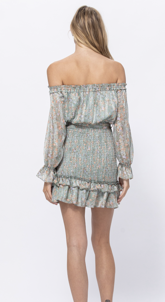 Off shoulder mini dress