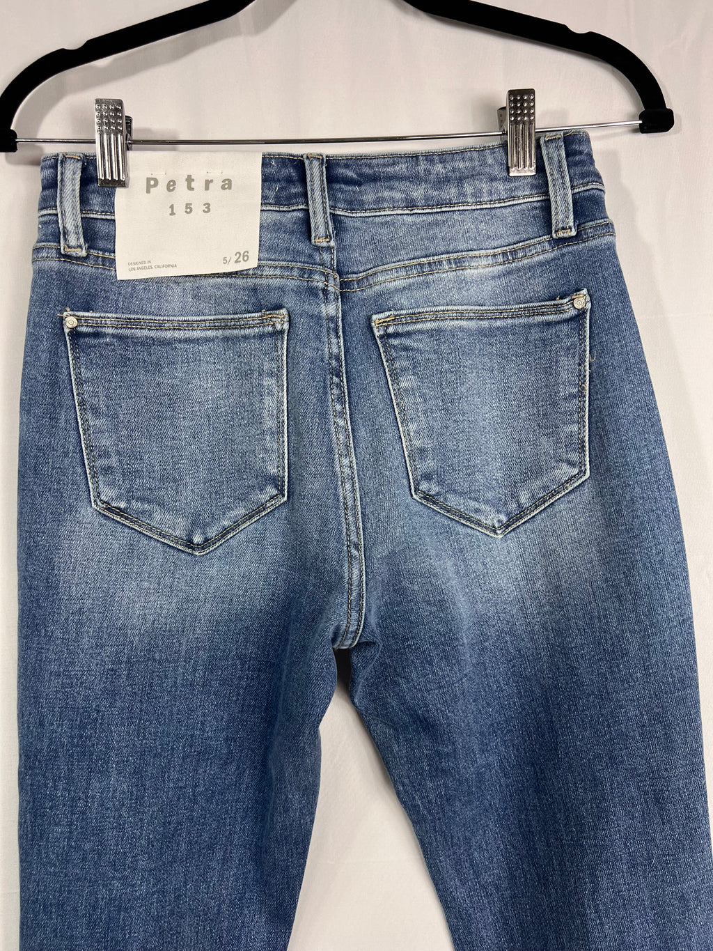 Destroyed Mid Rise Flare Jeans