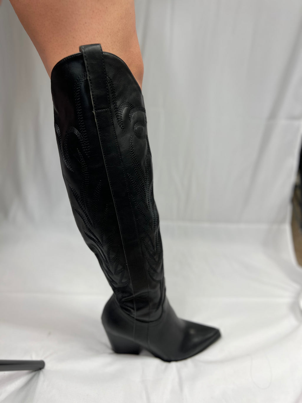 Knee High, Embroidered, Cowboy, Boot