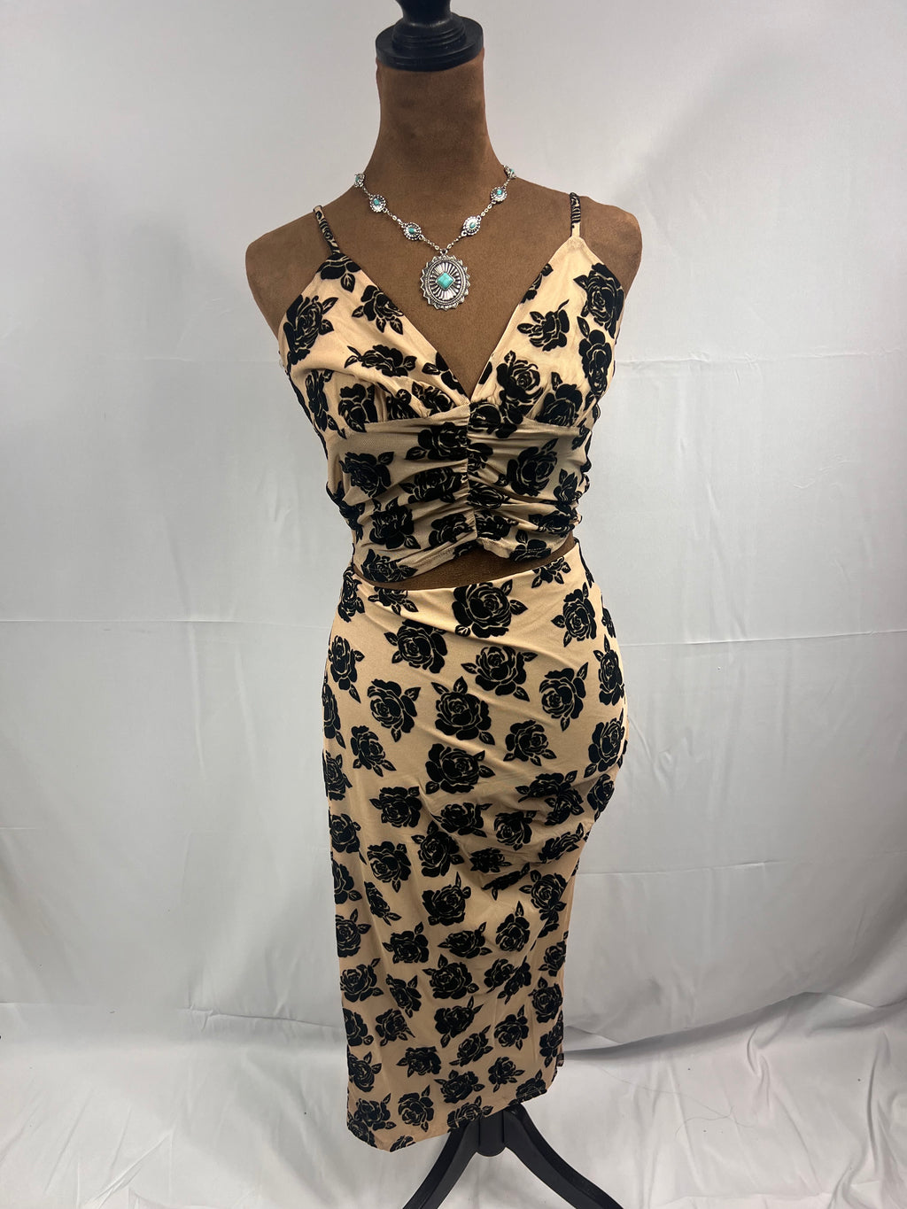 Mesh Skirt set