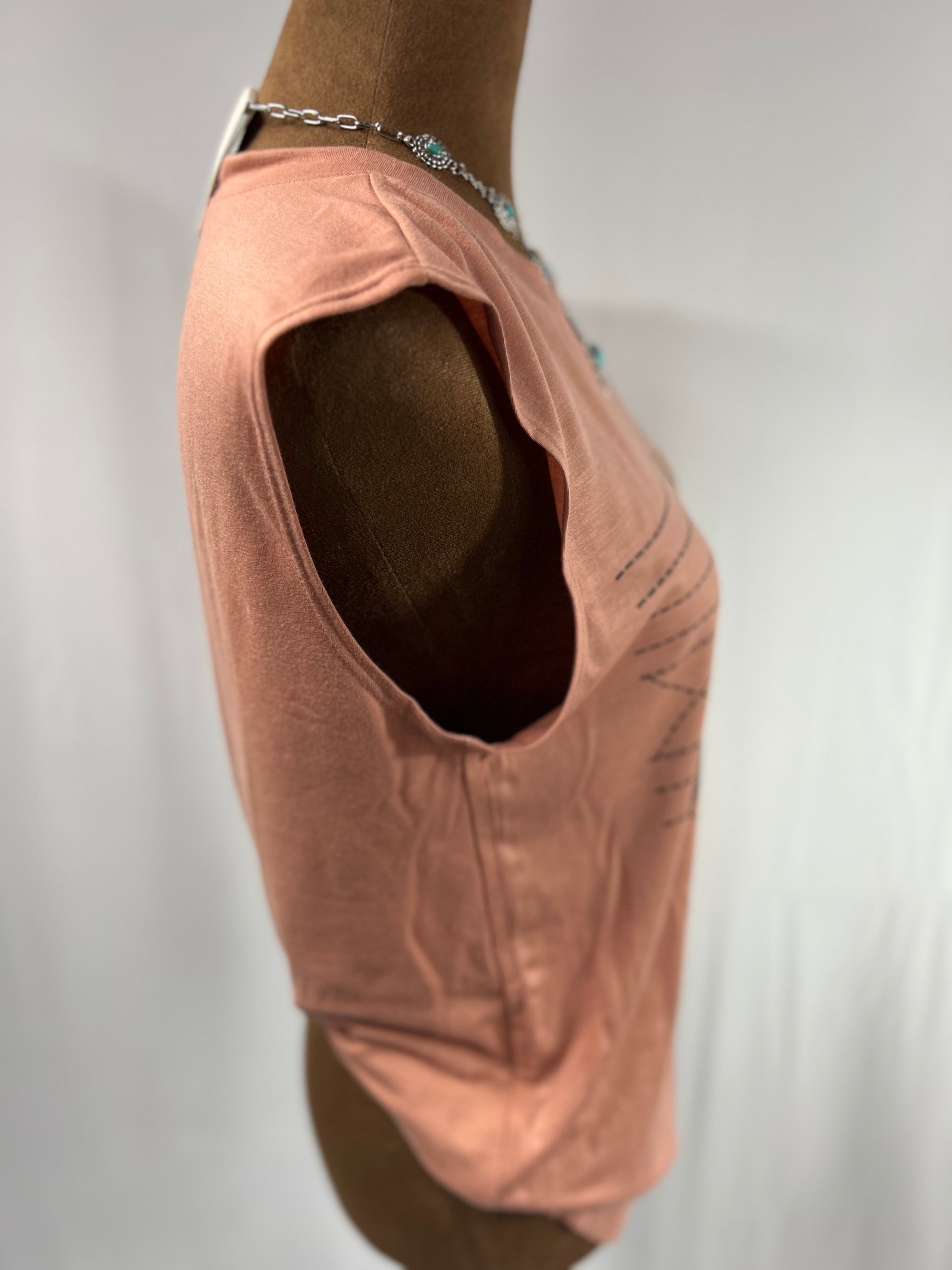 Cowboy Boot Stitch Graphic Sleeveless Top