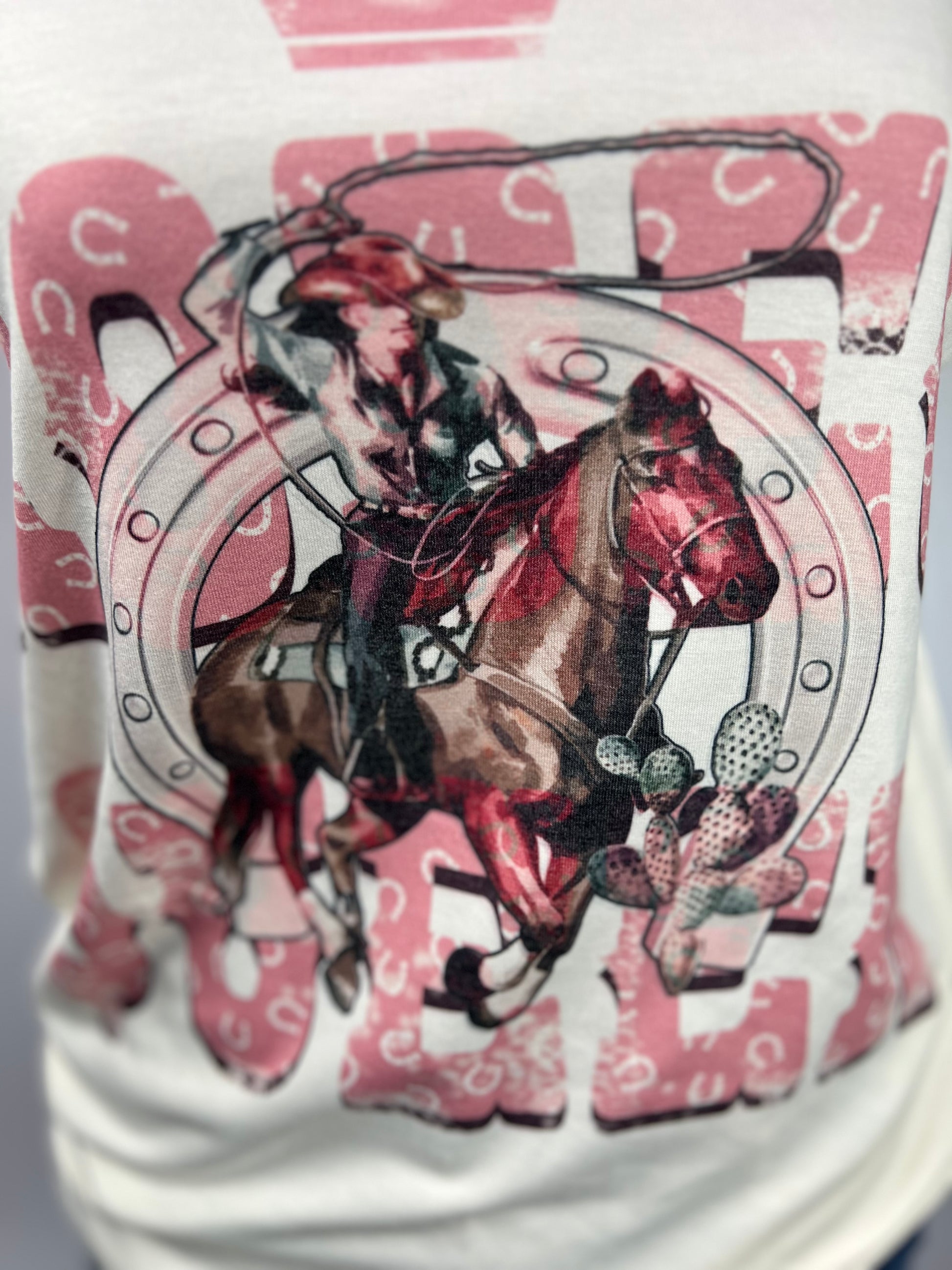Rodeo Queen Graphic Sleeveless Top