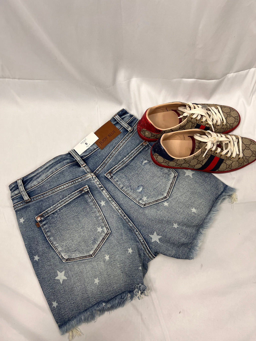 High waist Star Print Cut Off Destroy Judy Blue shorts